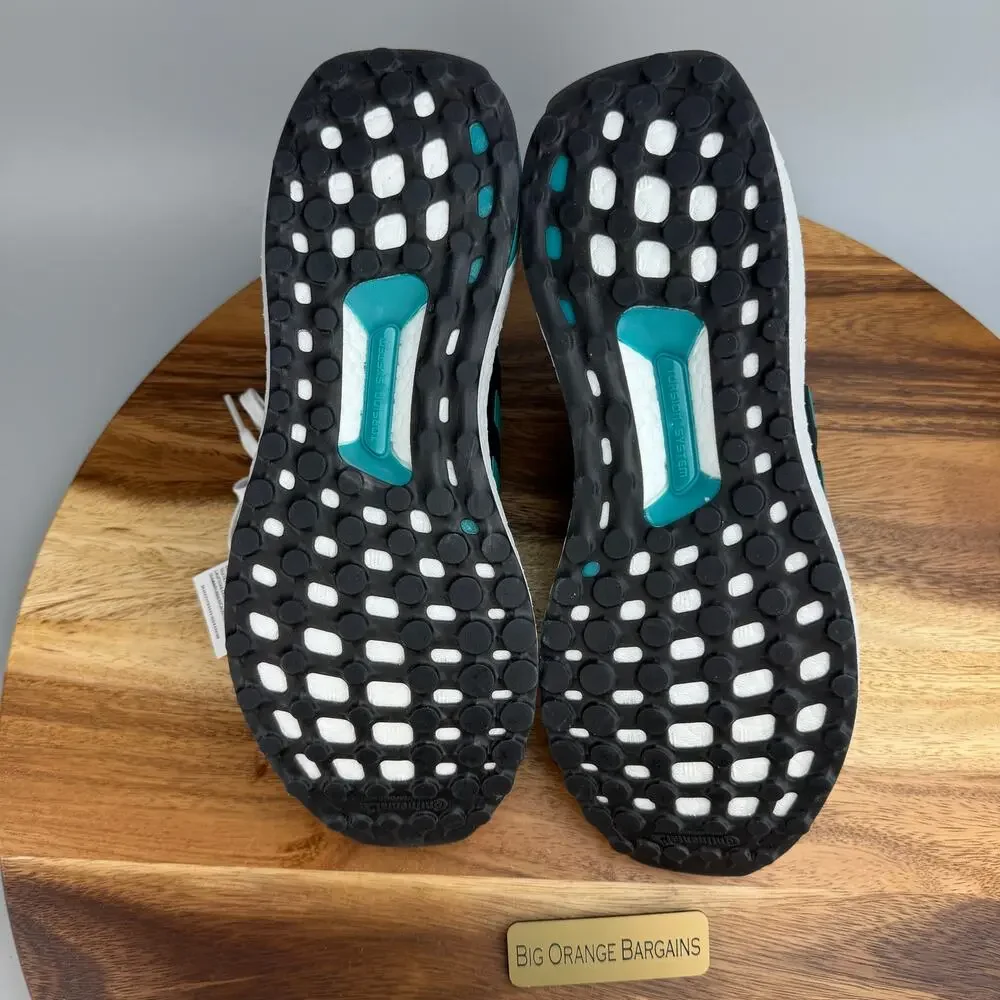 Adidas UltraBoost 1.0 White Pure Teal Running Shoes JQ0823 Men's Size 9 NWT